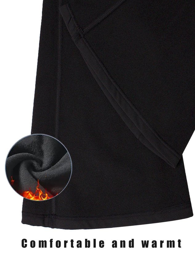Women Plain Long Pants Casual Winter Trousers