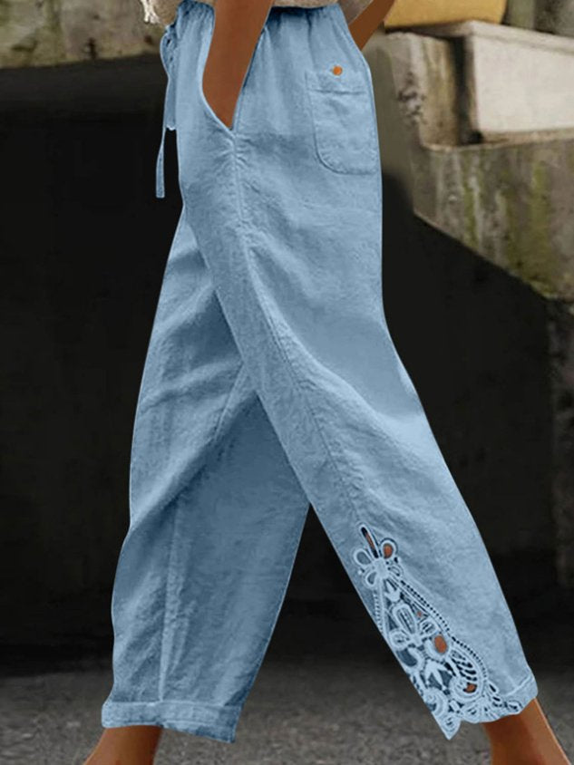 Women Plain Ankle Pants Pants Casual Spring/Fall Trousers