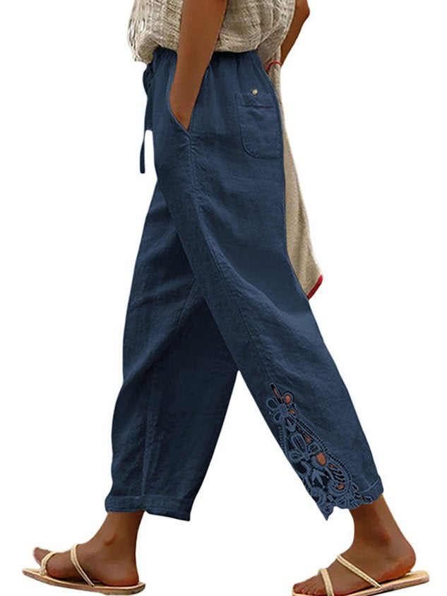 Women Plain Ankle Pants Pants Casual Spring/Fall Trousers