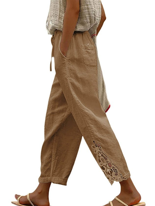 Women Plain Ankle Pants Pants Casual Spring/Fall Trousers