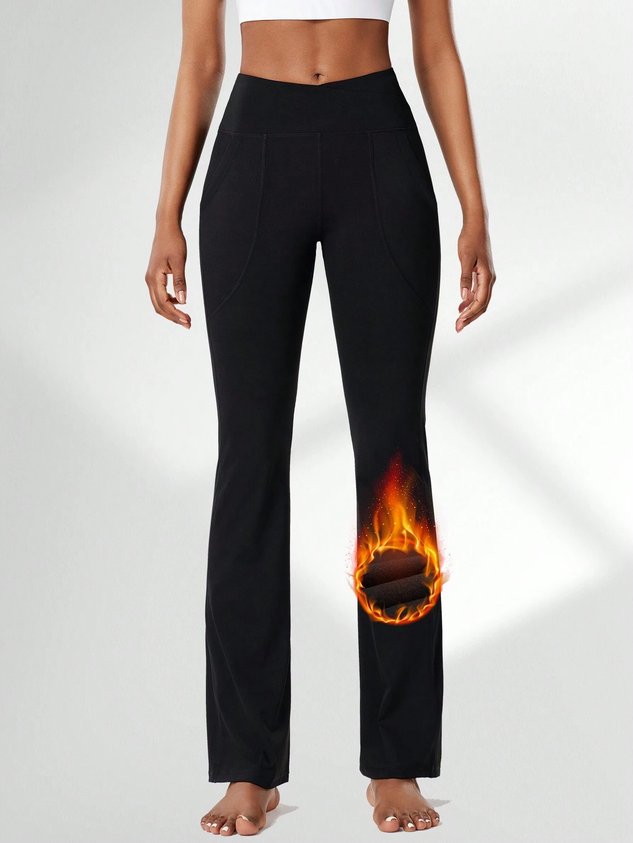 Women Plain Long Pants Casual Winter Trousers