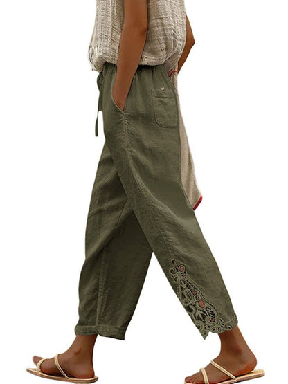 Women Plain Ankle Pants Pants Casual Spring/Fall Trousers