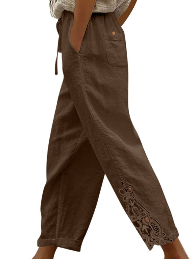 Women Plain Ankle Pants Pants Casual Spring/Fall Trousers