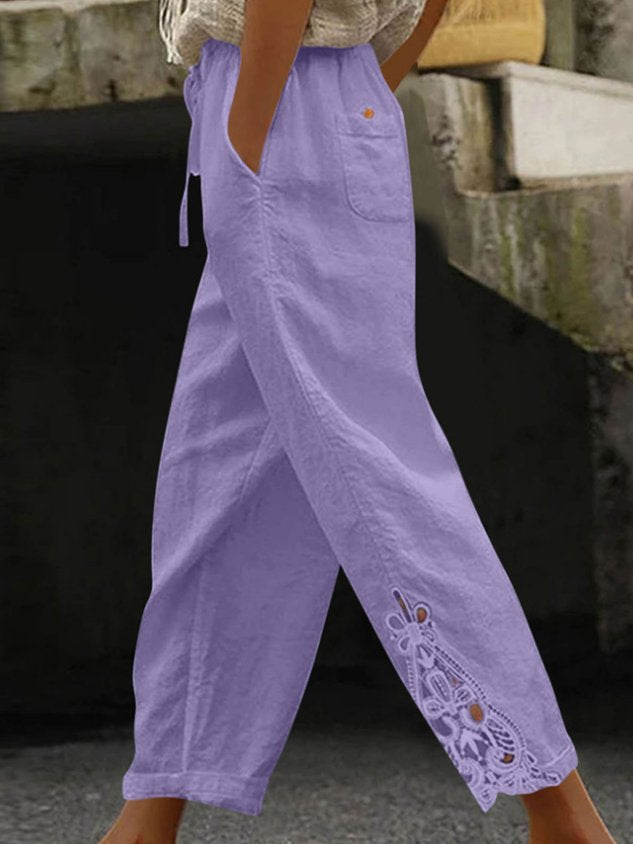 Women Plain Ankle Pants Pants Casual Spring/Fall Trousers