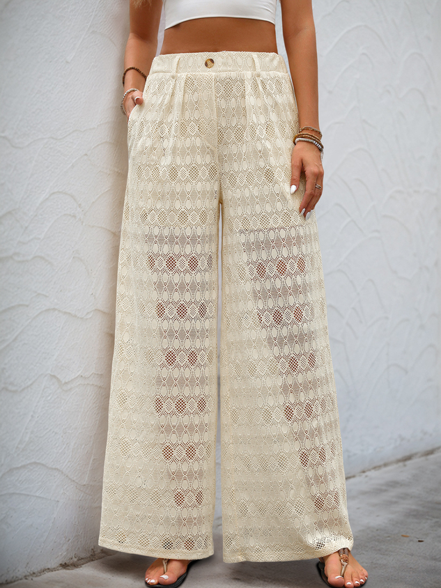 Women Lace Long Pants Casual Spring/Fall Trousers