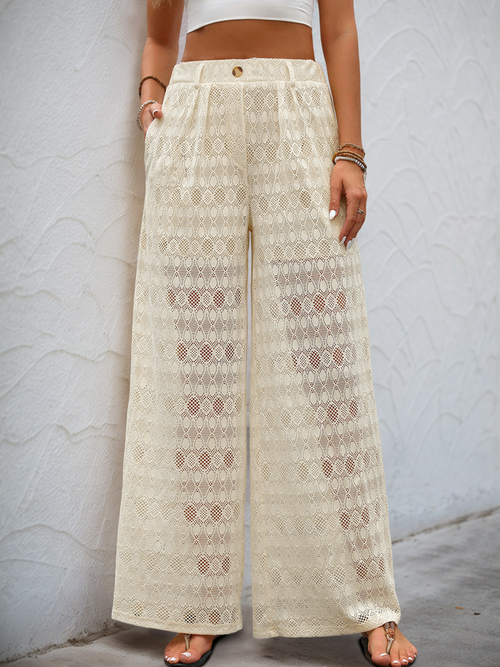 Women Lace Long Pants Casual Spring/Fall Trousers