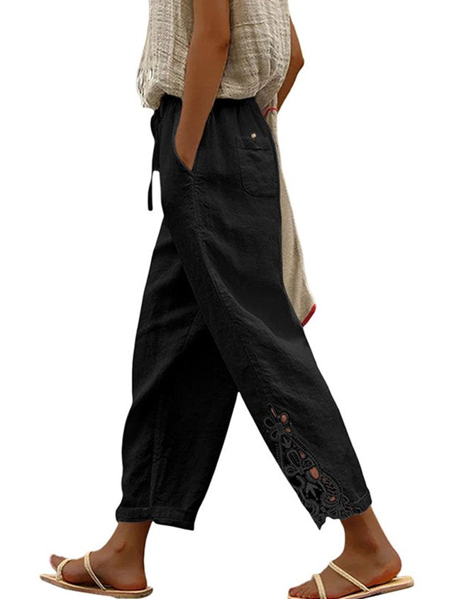 Women Plain Ankle Pants Pants Casual Spring/Fall Trousers