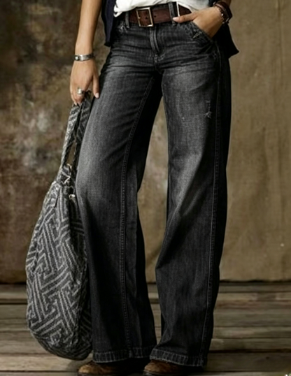 Women Plain Long Pants Vintage Spring/Fall Trousers